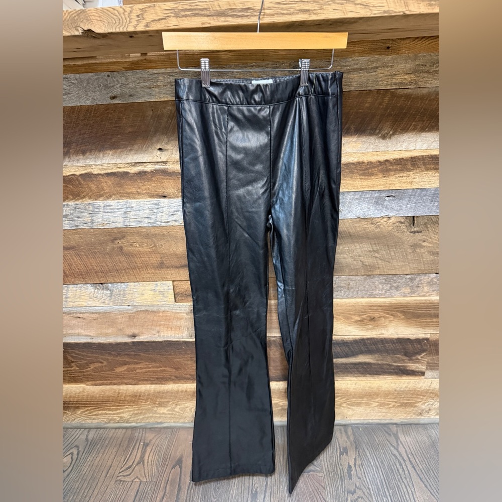 Princess Polly Black Faux Leather Pants